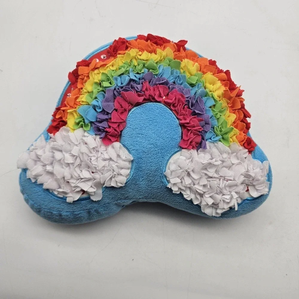 Rainbow Cloud Plush Stuffed Pillow‎ Toy Small Blue Multicolor Soft Cute Decor